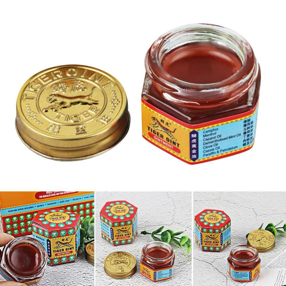 Red Tiger Ointment Balm Arthritis Joint Pain Body Massage Patches Pain Relief Plaster Ointment Headache Dizziness Essential