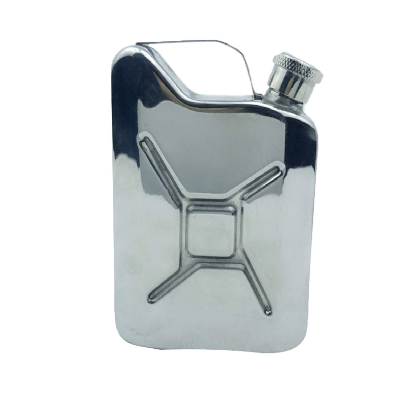 Portable Flagon Stainless Steel Jerry Can Hip Flask 5 oz Steel Fuel Petrol Can For Whisky Liquor Bottle Gasoline Can Main image