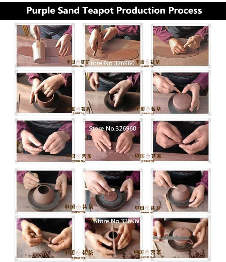 CJ239 Handmade Purple Clay Tea Set Traditional Teapot Zisha Tea Service  Chinese Kung Fu Tea Kettle Chinaware Made in China