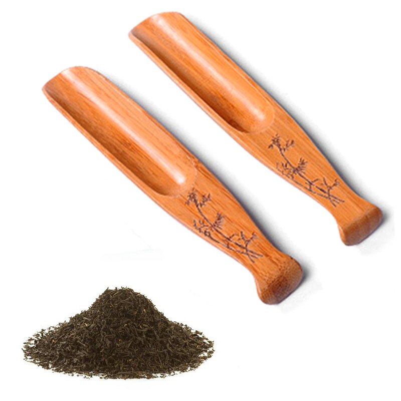 1pc Tea Scoop Shovel Natural Bamboo Coffee Black Tea Spoon Powder Teaspoon Teaware Chinese Tea Accessories Secondary image