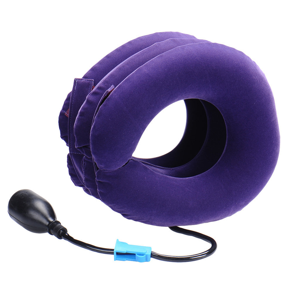 neck massage Inflatable collar to relieve neck muscles, reduce headaches, mild stretching of the cervical spine.