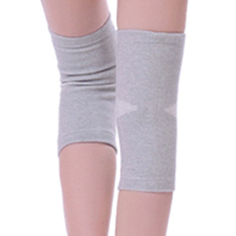 1Pair Warm Elastic Breathable Knee Support Brace Bamboo Fiber Health Care Knee Brace Spring Stay Knee Pads