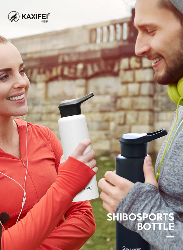 Vacuum Insulated Bike Bicycle Cycling Sports Water Bottle Stainless Steel Flask Jar Leak-proof Canteen 550mL 750mL