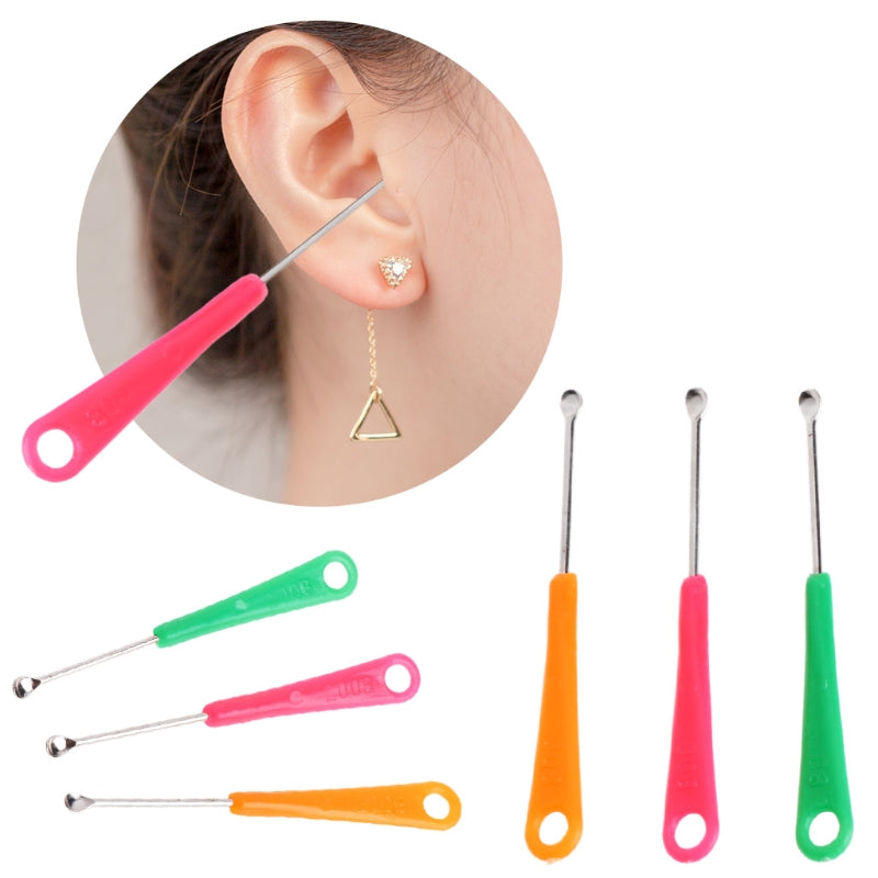 Earpick Spoon Tool Clean Ear Wax Curette Remover Health Care Colorful Gift Random color 20pcs Main image