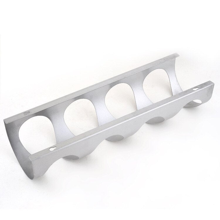 1PC 3 or 4 Hole Stainless Steel Wall Mounted Wine Holder Rack Household Wine Bottle Holder For Homeuse With Screws Main image