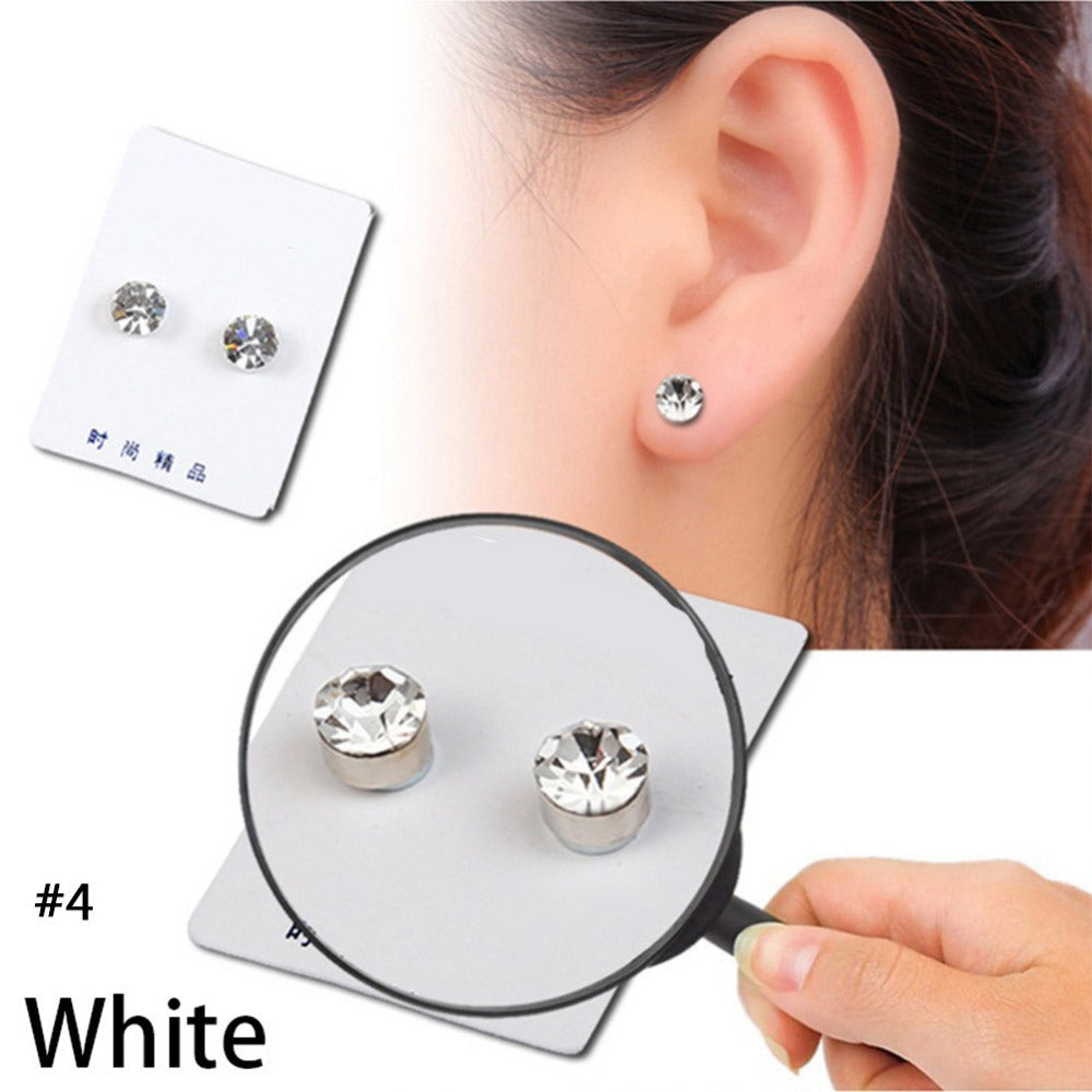 1 Pair Weight Loss Earrings Healthy Stimulating Acupoints Stud Magnetic Therapy Health Care Slimming Tool