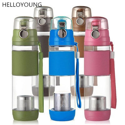 Summer Leak-Proof Seal Large Capacity Sport bottle for water Bicycle Plastic PP Water Bottles With Cover Lip Filter BPA free