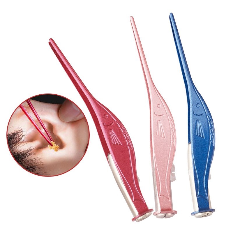 Ear Cleaner LED Flashlight Earpick Wax Removal Tweezer Luminous Kids Health Care Secondary image