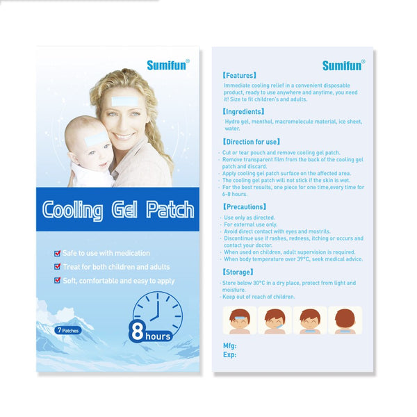 Baby Fever Patch Cooling Gel Sheet for Headache Pain Relief Bring Fever Down Patch Free Shipping K037 7Pcs/box