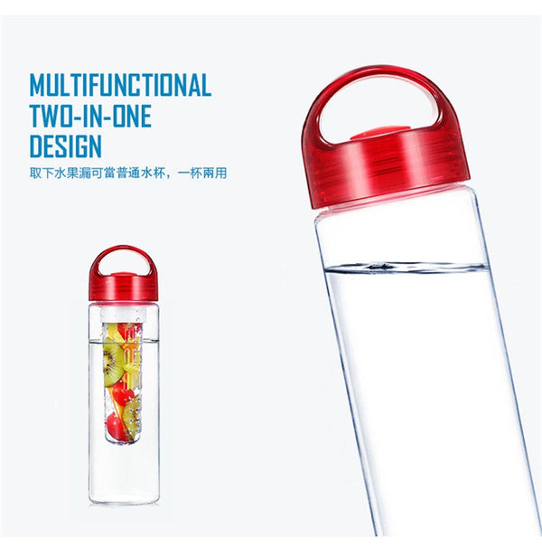 CJ013 Fruit Infuser/Infusing Drinking water bottle Lemon bottle Fruit Juice maker bike/travel bottles BPA Free 700ml Drinkware
