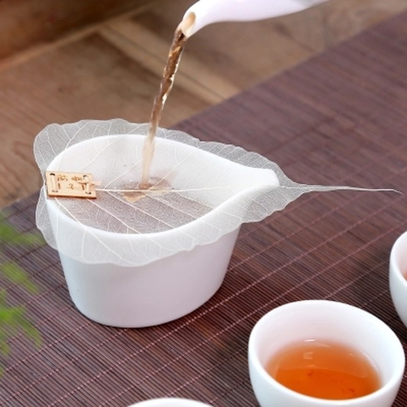 1pcs Pure Bodhi Leaf Tea Filter Creative Personality Bookmarks Adornment Metope Hollow Out The Leaves Personality Filter Q $ Main image