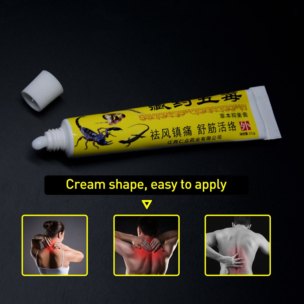 Pain Relief Ointment 100% Original Herbal Cream For Rheumatoid Arthritis Joint Muscle Rub Medical Plaster Health Care 1Pcs