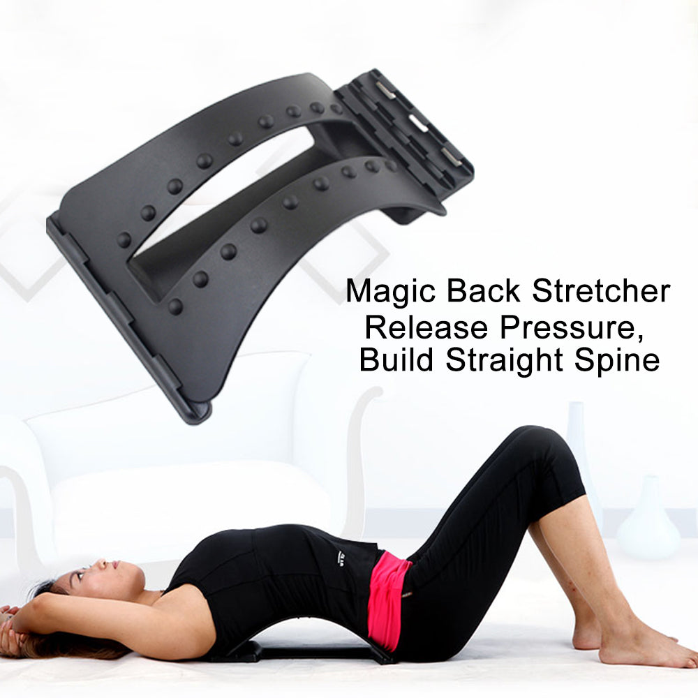 Back Massage Magic Stretcher Fitness Equipment Stretch Relax Mate Stretcher Lumbar Support Spine Pain Relief Chiropractic