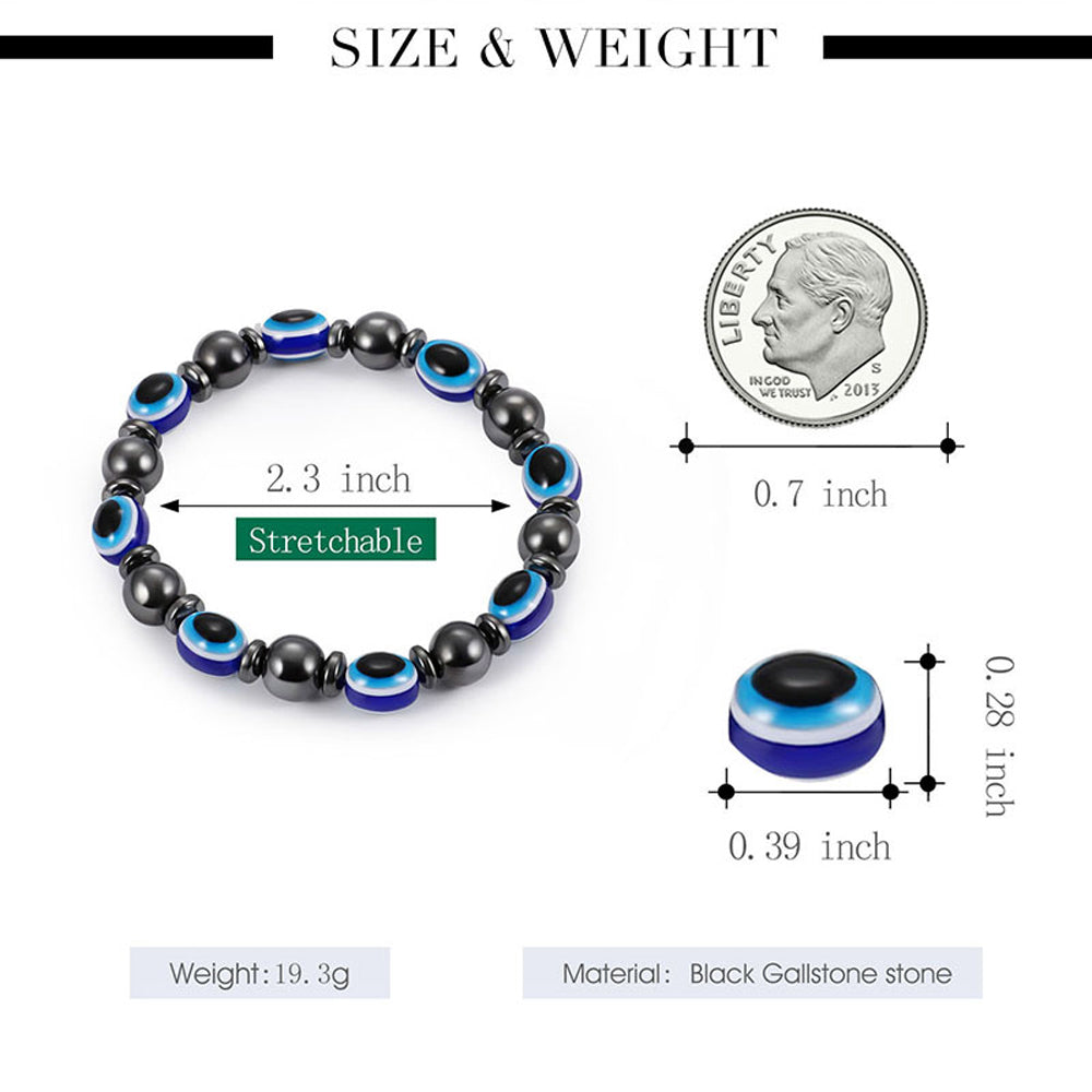 1Pc Magnet Bracelet Slimming Weight Loss Bracelet Slimming Hand Chain Round Hematite Magnetic Stone Therapy Jewelry Health Care