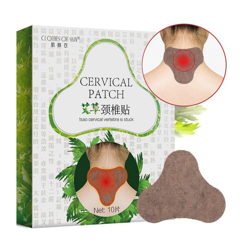 10pcs/box Knee Moxa Moxibustion Plaster Leg Pain Relief Wormwood Sticker Self Heating Warming Meridians Patches Plaster Main image