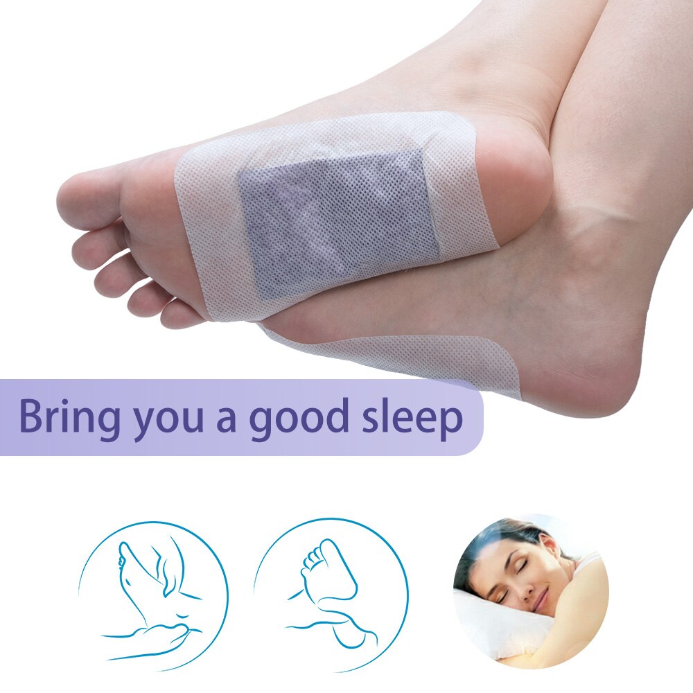 12pcs/box Lavender Detox Foot Pads Patches Adhesive Premium Organic Herbal Cleansing Patches K03601