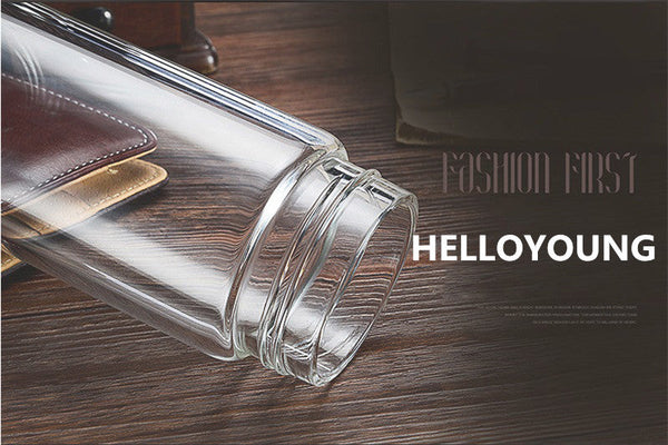 Glass tea water Bottle With Stainless Steel 304 Tea leaks Filter Bottle For Water teaTumbler My drink Car travel bottles