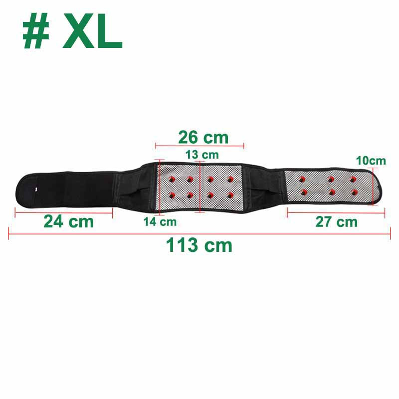 Tcare Adjustable Waist Tourmaline Self heating Magnetic Therapy Back Waist Support Belt Lumbar Brace Massage Band Health Care