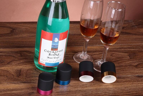 champagne stopper Aluminum alloy red wine stopper fresh-keeping bottle stopper bar tools 5 pieces