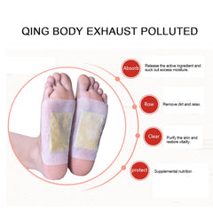 12Pcs/Box Ginger Detox Foot Patch Bamboo Vinegar Pads Improve Sleep Beauty Health Care Slimming Plaster K03001