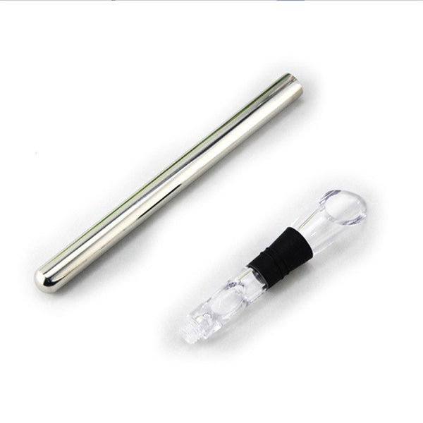 Stainless Steel Ice Wine Chiller Stick Wine Cooling Stick Cooler Beer Beverage Frozen Stick Quick-frozen Ice Cooler Bar Tool