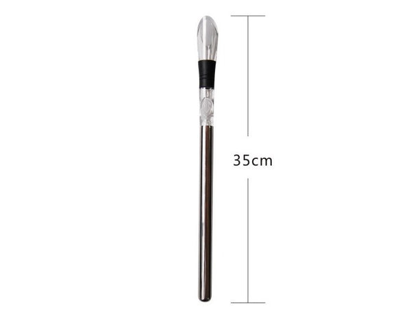 Stainless Steel Ice Wine Chiller Stick Wine Cooling Stick Cooler Beer Beverage Frozen Stick Quick-frozen Ice Cooler Bar Tool