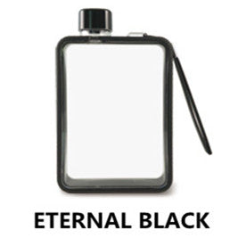 HELLOYOUNG A5 Notebook Paper Tritan Plastic Material Water Bottle Handy Portable Flat Kettle Sport Drinking Water Bottle 380ml