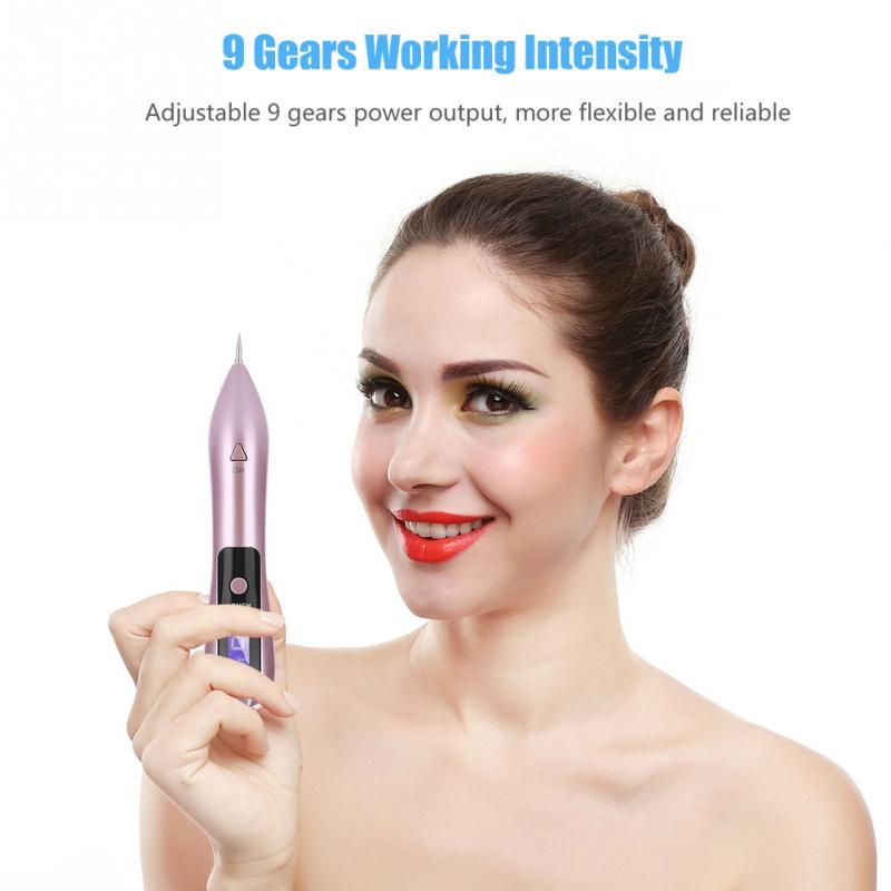 9 level LCD Face Skin Dark Spot Remover Mole Tattoo Removal Laser Plasma Pen Machine Facial Freckle Tag Wart Removal Beauty Care