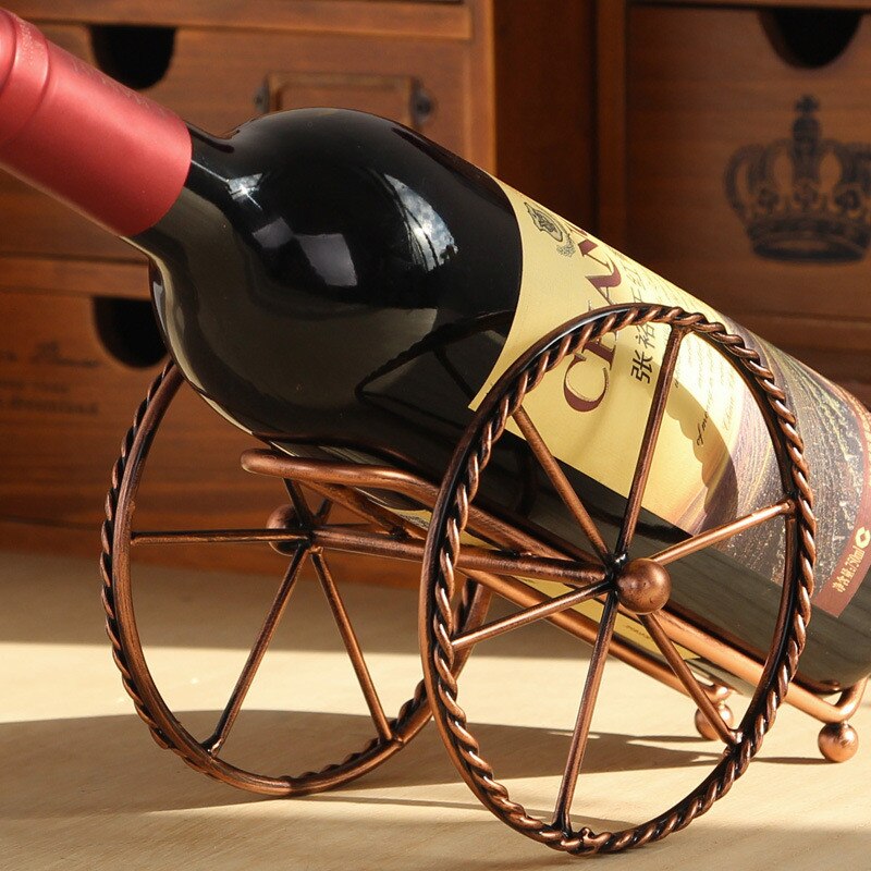 Handmade Plating Wine Racks Home Kitchen Bar Accessories Practical Wine Holder Wine Bottles Decor Display Shelf And Racks Secondary image