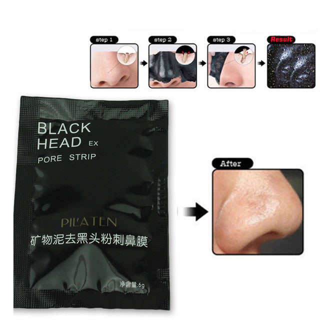 1bag Black Face Patch Nose Strips Remove Blackheads Pores Black Head Remover Acne Peel Mask Black Dots Cleaning Medical Plaster