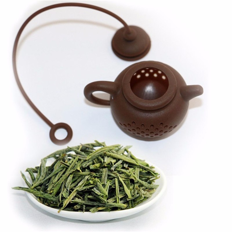 HELLOYOUNG  High quality New Creative Silicone Tea Bag tea pot shape tea Filter Infusers safe clean 1 pcs Secondary image