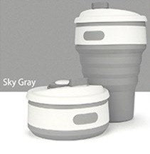 HELLOYOUNG Fashion 350ML Portable 4 Color Coffee Tea Folding Silicone Water Bottles Travel Hiking Picnic Collapsible Bottle