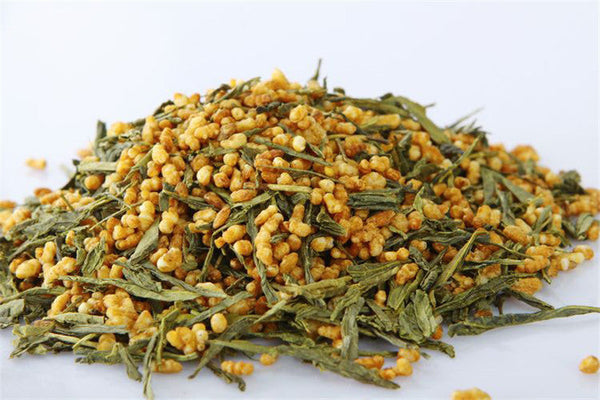 HelloYoung100g Premium Brown Rice Green Tea Genmaicha Sencha with The Rice