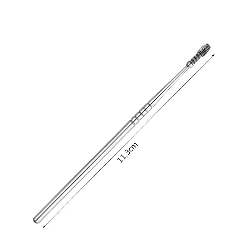 Stainless Steel Portable Spiral Choose Ear Wax Health Stick Cure Cleaner Cleaning Kit Ear Care Removal Tools 5 Pcs / Lot