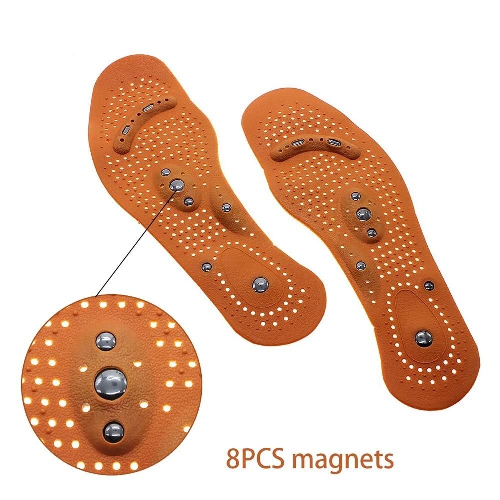 1Pair New Arrival Magnetic Therapy Magnet Health Care Foot Massage Insoles Men/ Women Shoe Comfort Pads Wear-resisting Main image