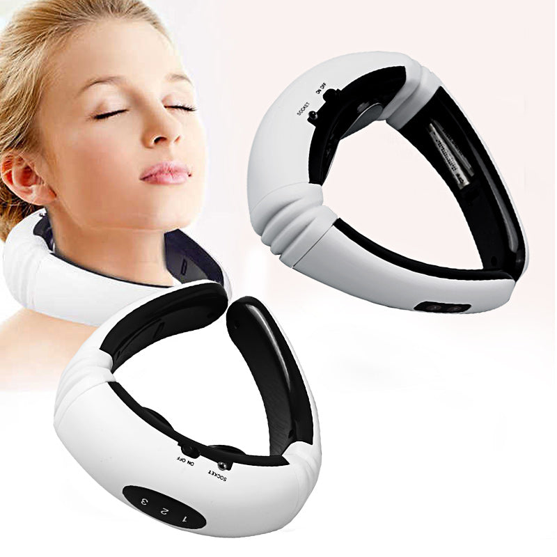 Electric Pulse Back and Neck Massager Far Infrared Pain Relief Tool Health Care Relaxation Multifunctional Physiotherap