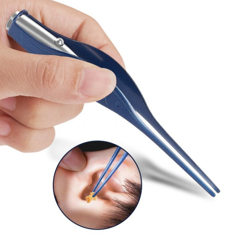 Ear Cleaner LED Flashlight Earpick Wax Removal Tweezer Luminous Kids Health Care Main image