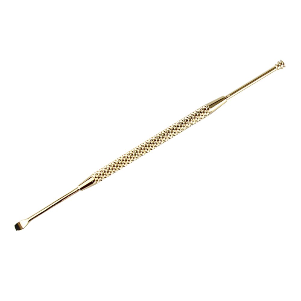 Earpick Double-Ended Stainless Steel Spiral Ear Pick Spoon Ear Wax Removal Cleaning Tool Health Care Tool 1 Pc