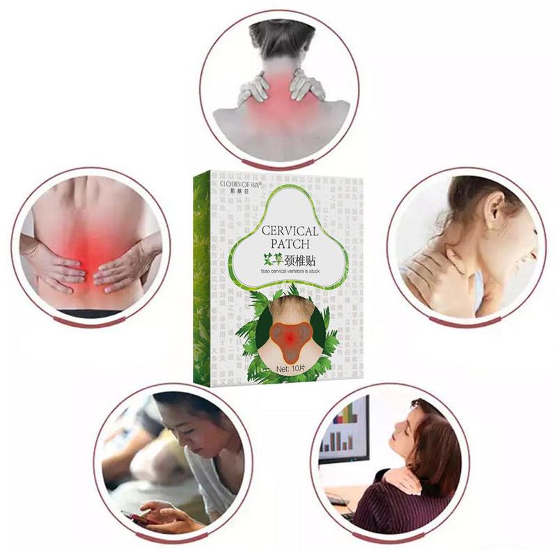 Knee Moxa Moxibustion Plaster Leg Pain Relief Wormwood Sticker Self Heating Warming Meridians Patches Plaster 10pcs/box