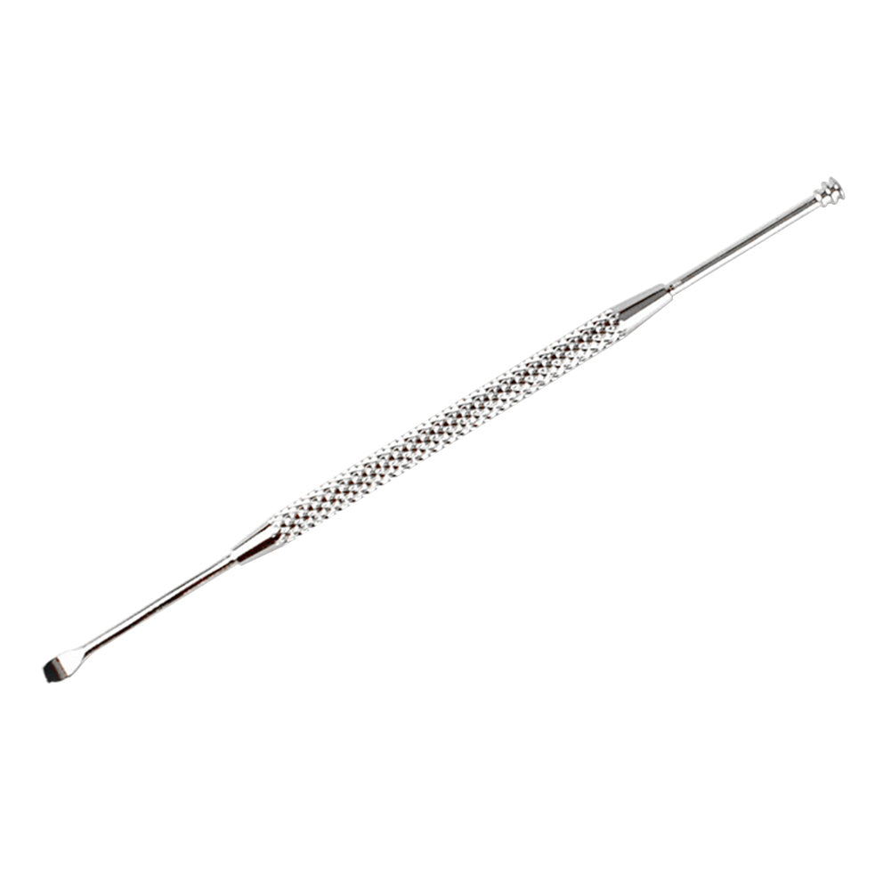 Earpick Double-Ended Stainless Steel Spiral Ear Pick Spoon Ear Wax Removal Cleaning Tool Health Care Tool 1 Pc
