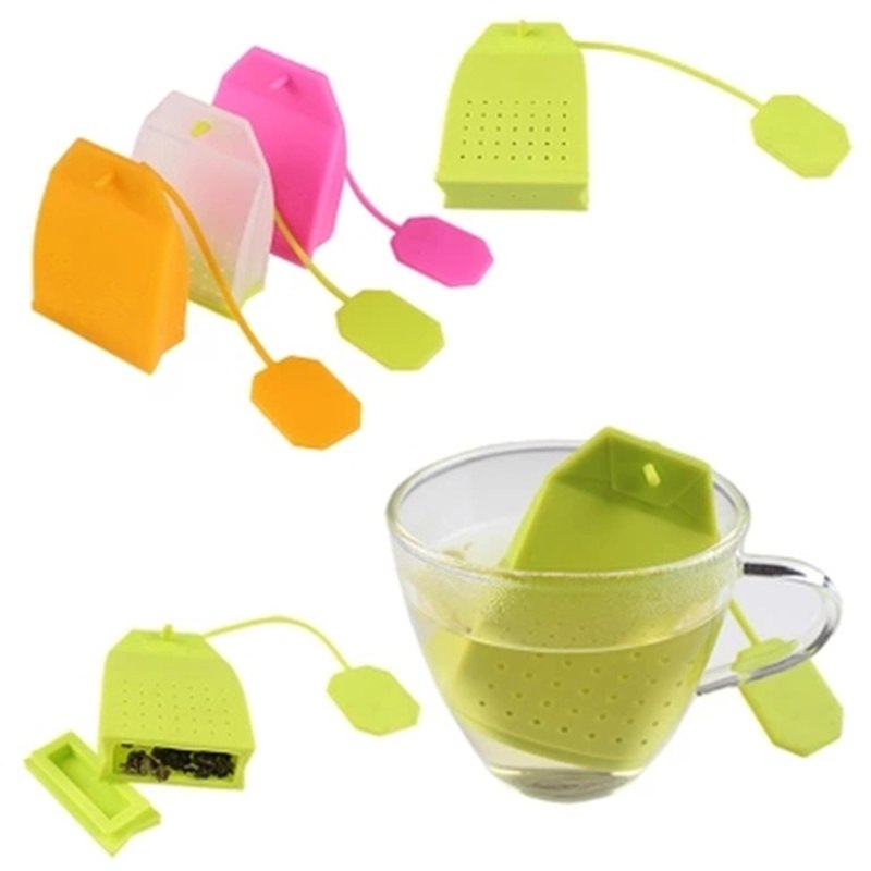 1PCS Hot Selling Bag Style Silicone Tea Strainer Herbal Spice Infuser Filter Diffuser Kitchen Coffee Tea Tools Secondary image