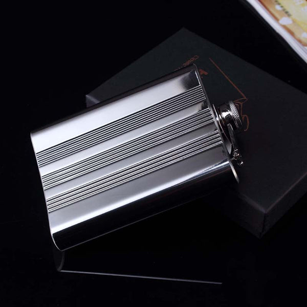 Wine Flask Hight Quality Cigarette Stainless Steel Hip Flask 8 oz Drinkware Whiskey Liquor Metal Flask Alcohol Flask Garrafa
