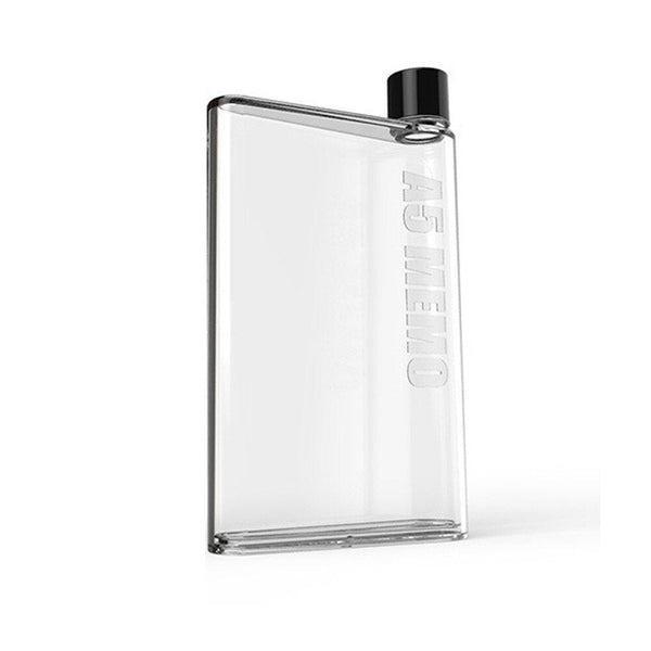 Water Bottle Clear Book Portable Paper Pad Flat Drinks Kettle Drinkware Sports