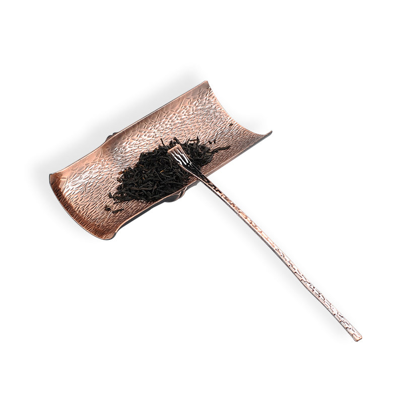 2Pcs/Set Copper Tea Scoop Spoon Tea Leaves Chooser Holder High Quality Chinese Kongfu Tea Accessories Tools