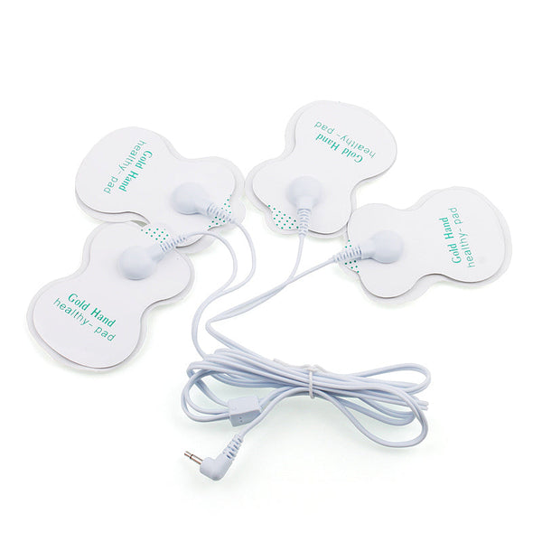 New Russian button Electrical Muscle Stimulator Body Relax Muscle Massager Pulse Tens Acupuncture Therapy Slipper+8 Pads+box