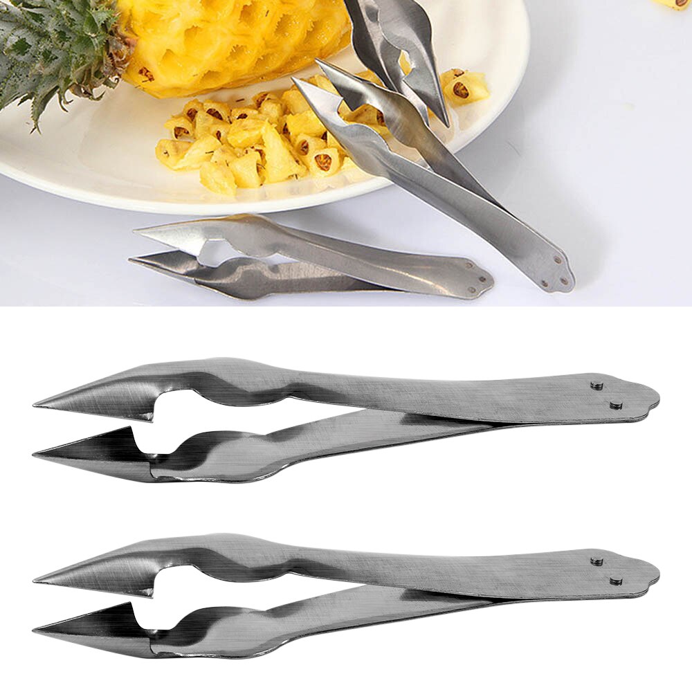 1PCS Stainless Steel Creative Pineapple Peeler Easy Pineapple Knife Cutter Corer Slicer Clip Fruit Salad Tools Secondary image