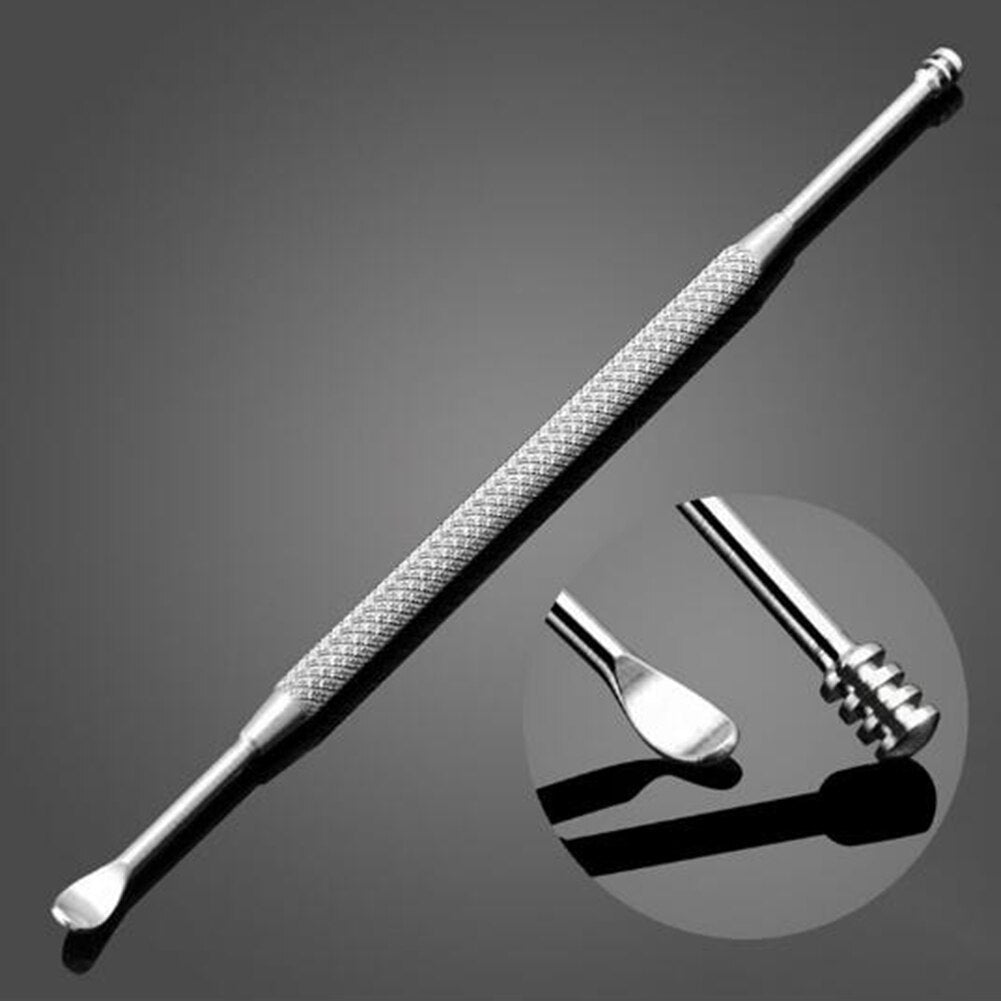 Earpick Double-Ended Stainless Steel Spiral Ear Pick Spoon Ear Wax Removal Cleaning Tool Health Care Tool 1 Pc Secondary image