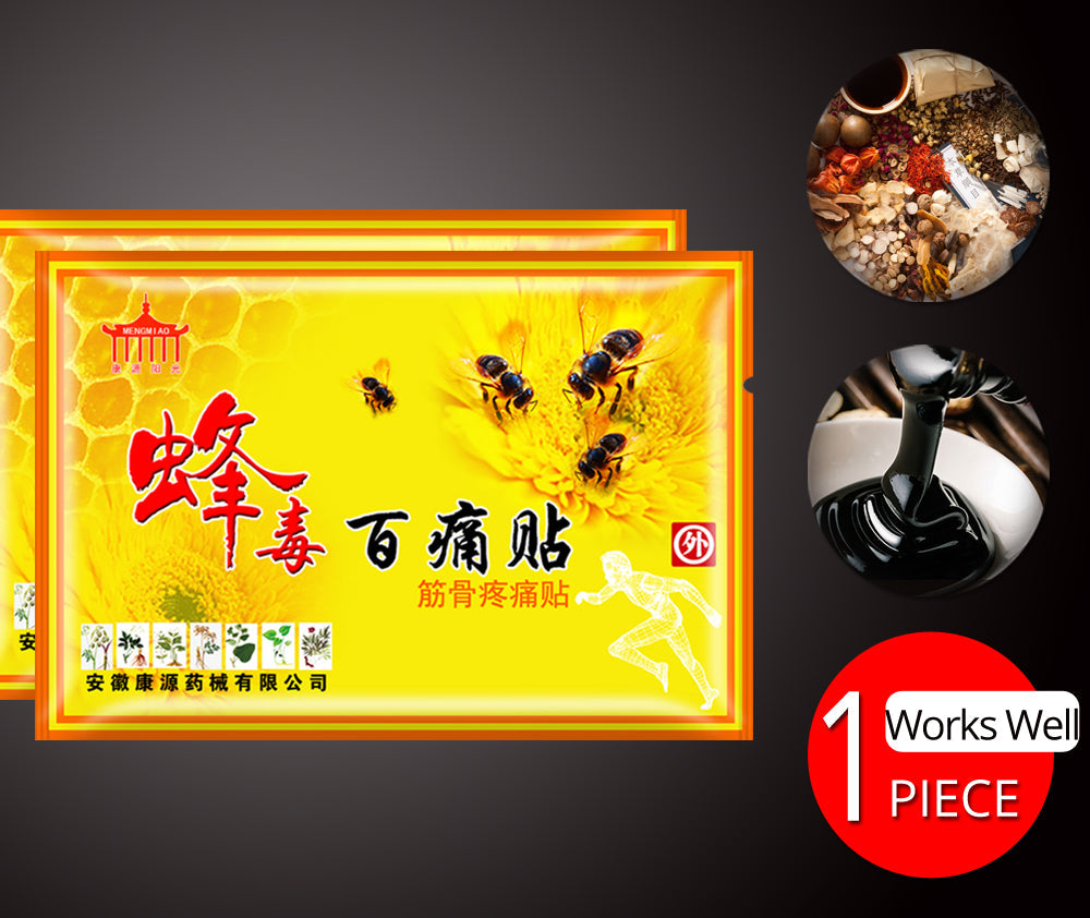 Bee Venom Pain Plasters Effective relief knee joint pain leg joint pain Leg musle pain Medical plaster Dropshipping 50Bags/lot