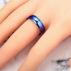 1PC 16-23mm Rainbow Ring Titanium Steel Ring Lose Weight Slim Ring Magnetic Therapy Men Women Health Care Jewelry