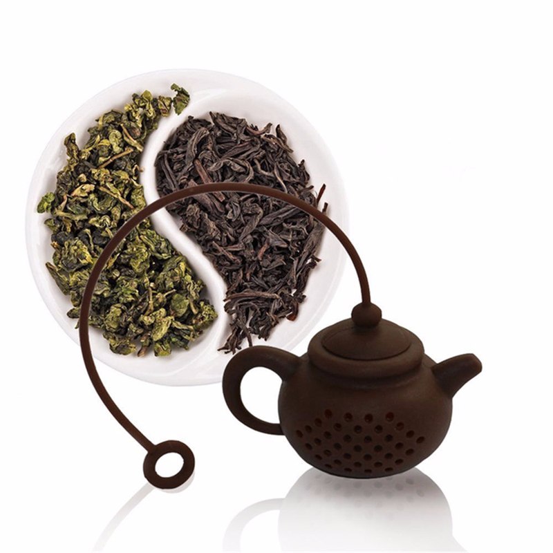 HELLOYOUNG  High quality New Creative Silicone Tea Bag tea pot shape tea Filter Infusers safe clean 1 pcs Main image